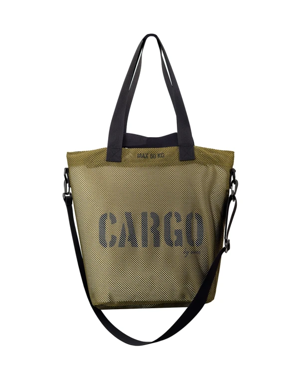mocna oliwkowa torba z siatki mesh CARGO by OWEE