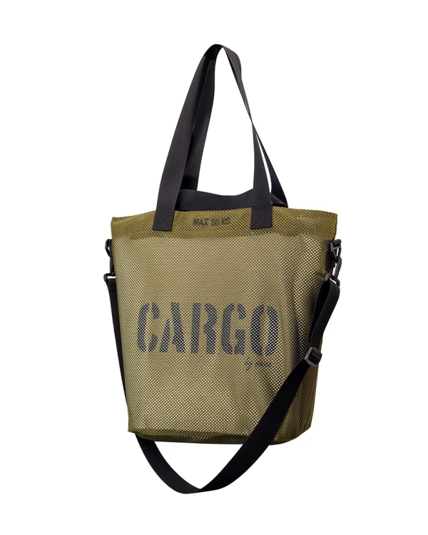 mocna oliwkowa torba z siatki mesh CARGO by OWEE