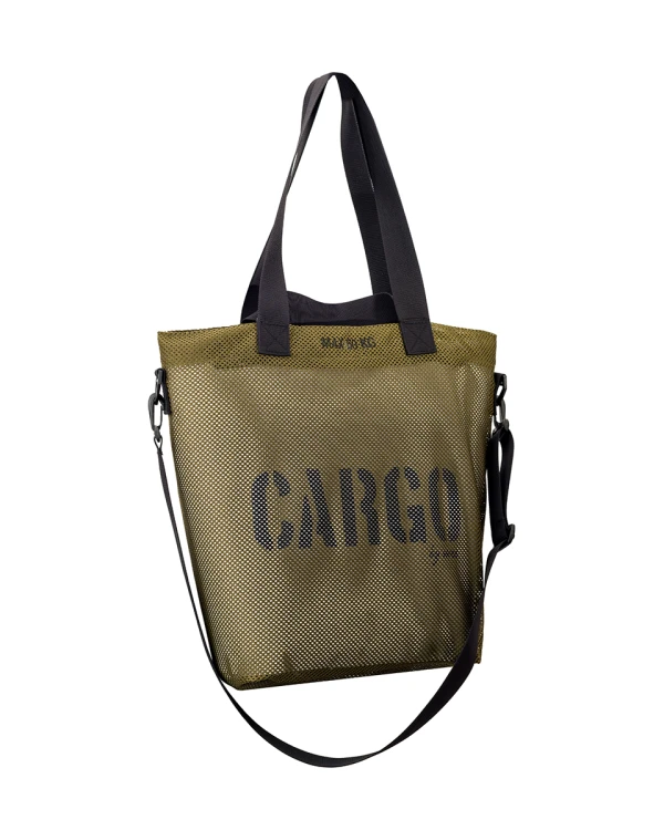 mocna oliwkowa torba z siatki mesh CARGO by OWEE