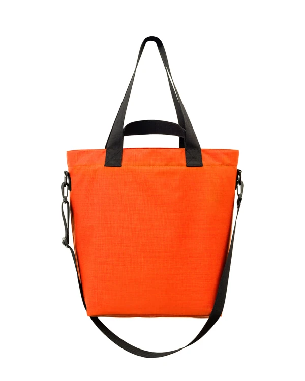 pomarańczowa pojemna elegancka miejska torba z cordury cargo by owee duże kieszenie