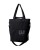 elegancka czarna torba miejska z kieszeniami z cordury cargo by owee