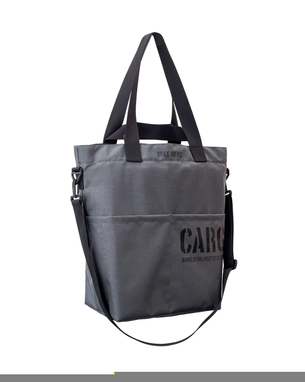 elegancka szara torba miejska z kieszeniami z cordury cargo by owee