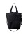 elegancka pojemna czarna torba miejska z kieszeniami z cordury cargo by owee