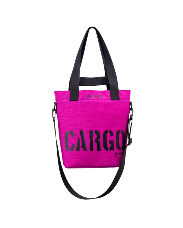 mała fioletowa magenta wytrzymała torba miejska z cordury cargo by owee