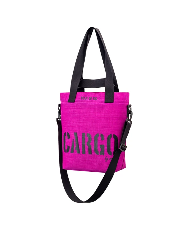 mała fioletowa magenta wytrzymała torba miejska z cordury cargo by owee