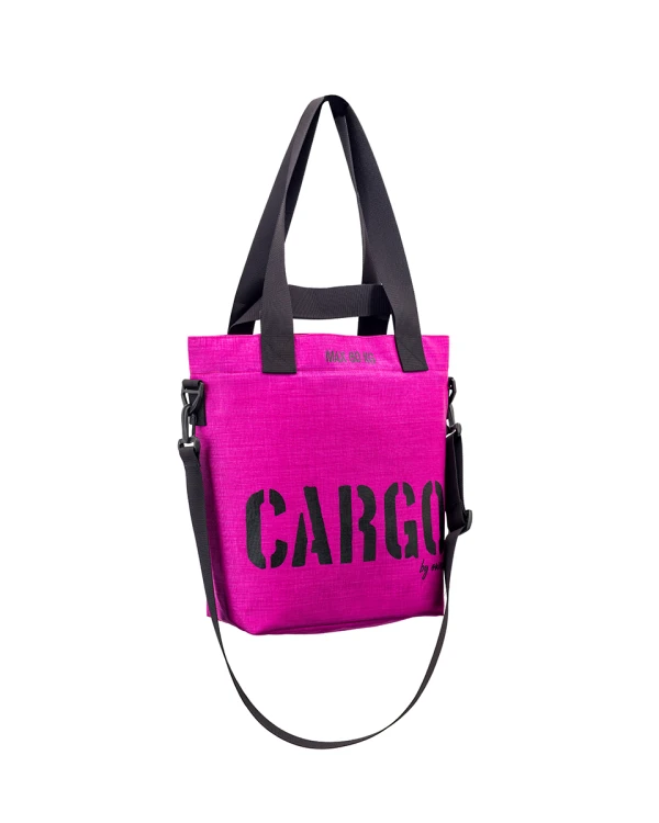 mała fioletowa magenta wytrzymała torba miejska z cordury cargo by owee