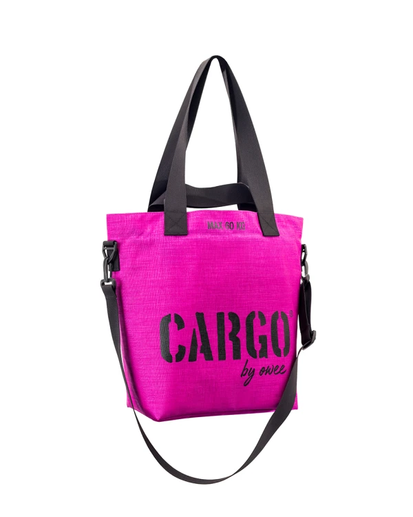 mała fioletowa magenta wytrzymała torba miejska z cordury cargo by owee