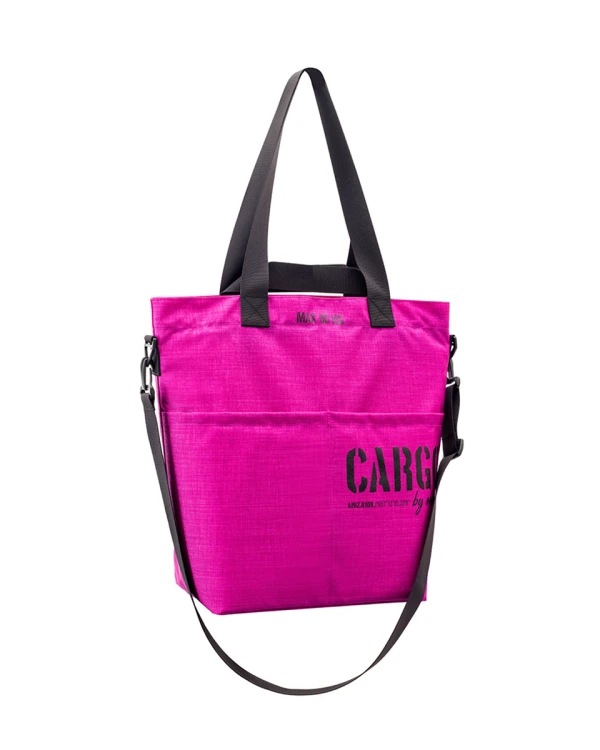 fioletowa magenta pojemna wytrzymała torba miejska z kieszeniami z cordury cargo by owee