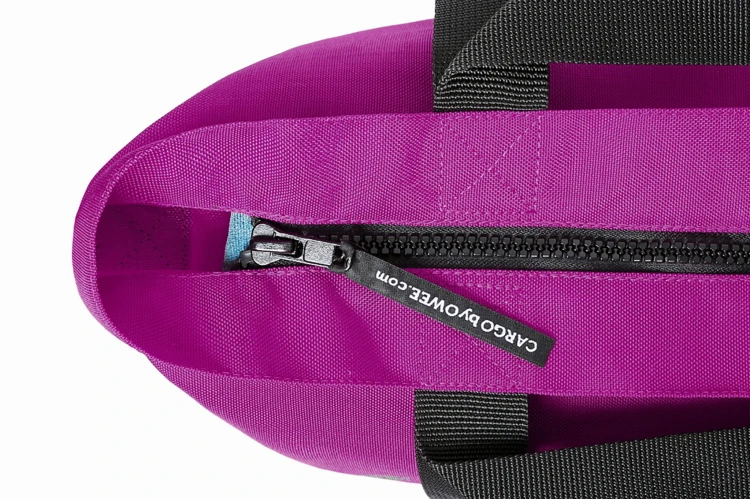 mała fioletowa magenta wytrzymała torba miejska z cordury cargo by owee mocny zamek