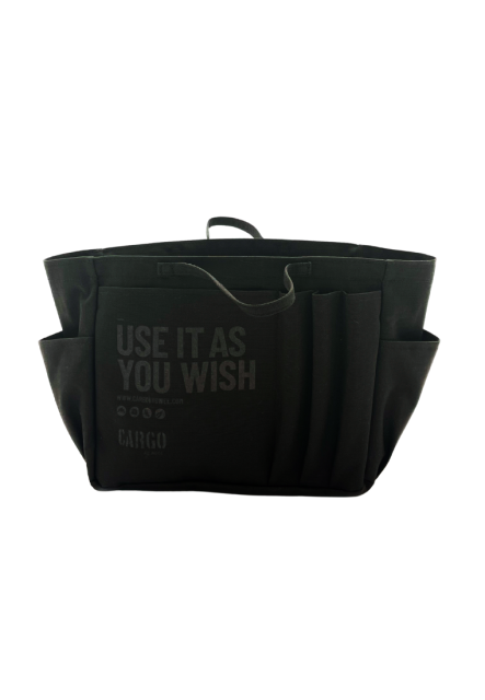 Czarny organizer do torebki SERCE TORBY – CARGO by OWEE