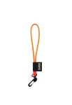 Krótka smycz - brelok NEON ORANGE