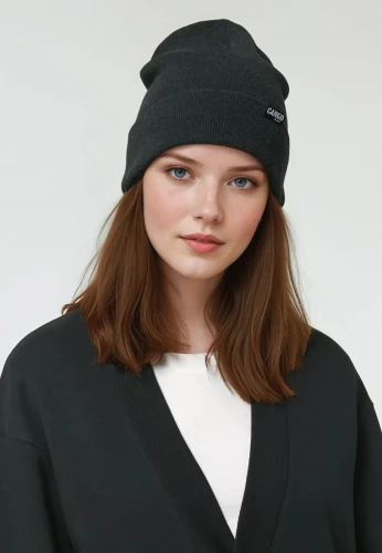 Czapka Beanie Fisherman BLACK.webp