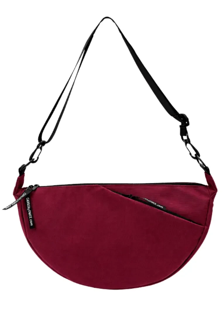 Torba HALF MOON burgundy MEDIUM