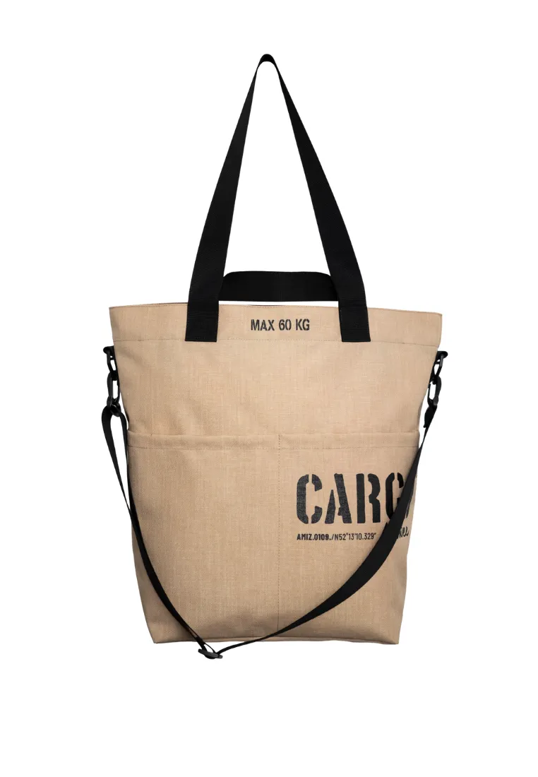 Torba Z KIESZENIAMI light beige MEDIUM