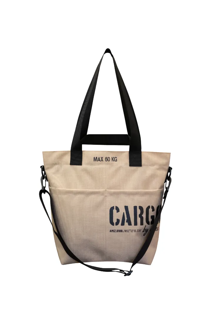 Torba Z KIESZENIAMI light beige SMALL