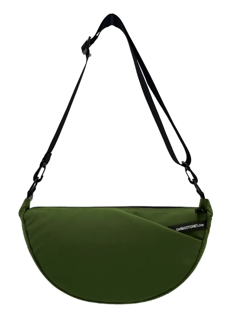 Torba HALF MOON green nori MEDIUM