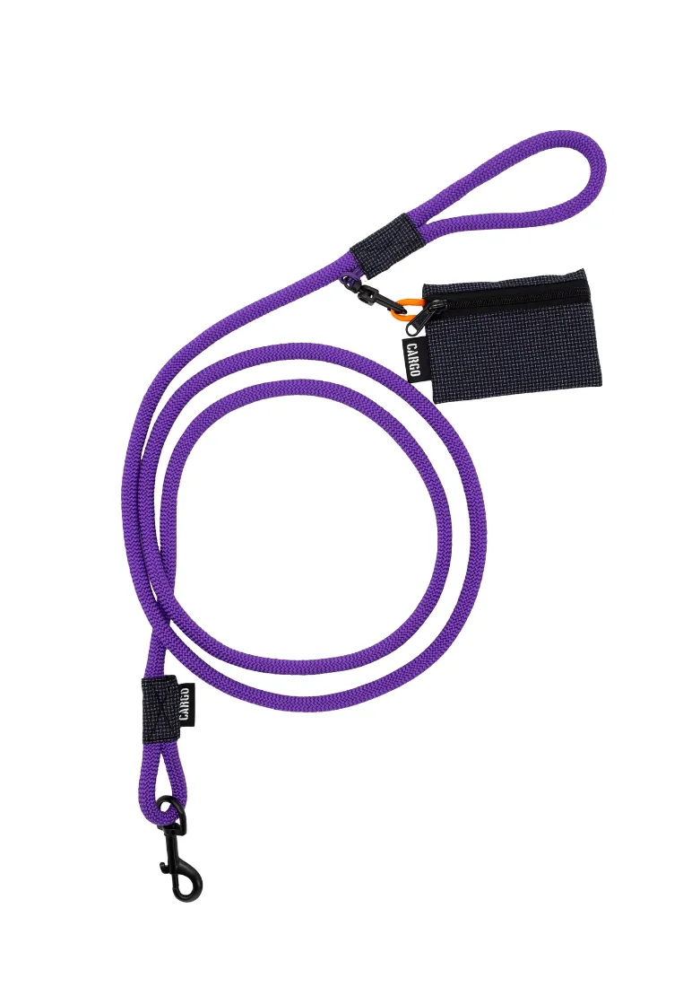 Smycz dla psa długa PURPLE