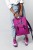 kobieta trzyma plecak classic magenta medium cargo by owee widok z przodu