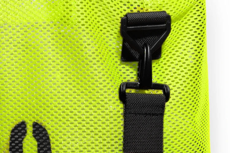 pojemna wytrzymała żółta torba z siatki mesh CARGO by OWEE długi mocny pas