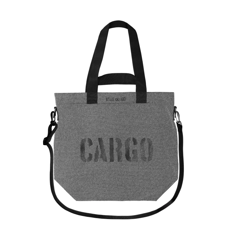 czarna odblaskowa pojemna torba z cordury cargo by owee