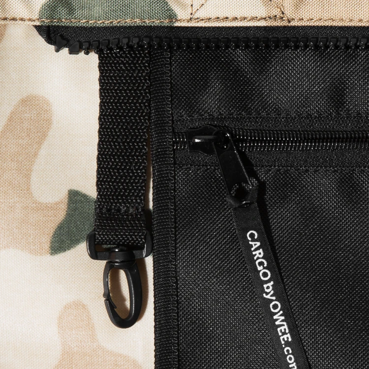 duża pojemna wytrzymała moro woodland torba miejska z cordury cargo by owee karabińczyk na klucze