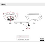 mała odblaskowa nerka z cordury cargo by owee rysunek techniczny