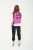 kobieta nosi plecak classic magenta medium cargo by owee widok z tylu
