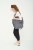 kobieta z pakowną elegancką szarą torbą miejską z cordury cargo by owee