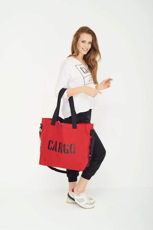 duża czerwona torba CARGO by OWEE